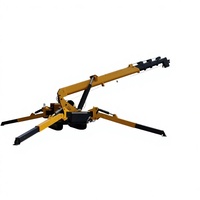 Mini-grue araignée certifiée CE - Compacte et fiable pour les applications en atelier, entrepôt et sur toit