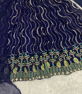 Traje de seda elegante de estilo tradicional Anarkali para mujer Vestido de fiesta de boda indio y pakistaní de longitud larga-Precio al por mayor - Product Image 4