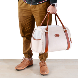 थोक स्टॉक व्यक्तिगत नए डिजाइनर पालतू बैग फैशनेबल वाटरप्रूफ चमड़े की यात्रा कुत्ते वाहक लक्जरी आउटडोर बैग लक्जरी आउटडोर - Product Image 3