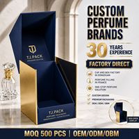Confezione per Profumo Navy Gold con Scatola e Interno Espositivo Personalizzato per Marchi di Fragranze Private, Direttamente dalla Fabbrica