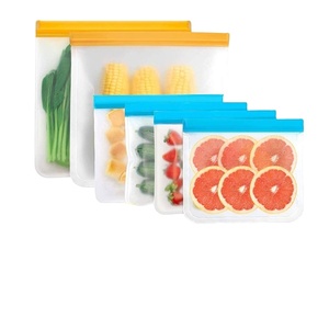 Reusable PEVA Eco-Friendly Folding Square <b>Freezer</b> <b>Bag</b> BPA-Free Leakproof Food Storage Containers Kitchen Set - Product Image 2