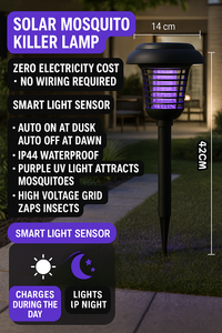 Tốt nhất bán tự động-cảm biến LED ánh sáng ngoài trời không thấm nước năng lượng mặt trời muỗi Killer đèn với Fly kiểm soát dịch hại cơ thể nhựa <span class=keywords><strong>Bug</strong></span> <span class=keywords><strong>Zapper</strong></span> - Product Image 5