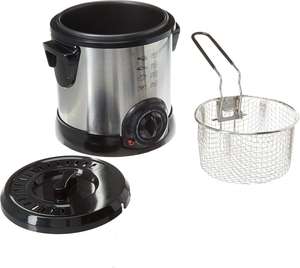 <span class=keywords><strong>Friteuse</strong></span> électrique miniature plate en acier inoxydable, antiadhésive, 1,0 L, pour usage domestique, vente en gros, OEM personnalisé, CE GS LFGB ETL - Product Image 1