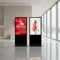 Écran tactile numérique LED IPS 32/55 pouces pour affichage dynamique intérieur, moniteur publicitaire avec CMS cloud intégré, Wi-Fi et support au sol