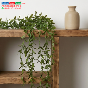 Artificial Hanging Willow Leaf Creeper Plant Long Green Vine for Home Balcony <b>Wall</b> Garden Indoor Outdoor Decoration - Product Image 5