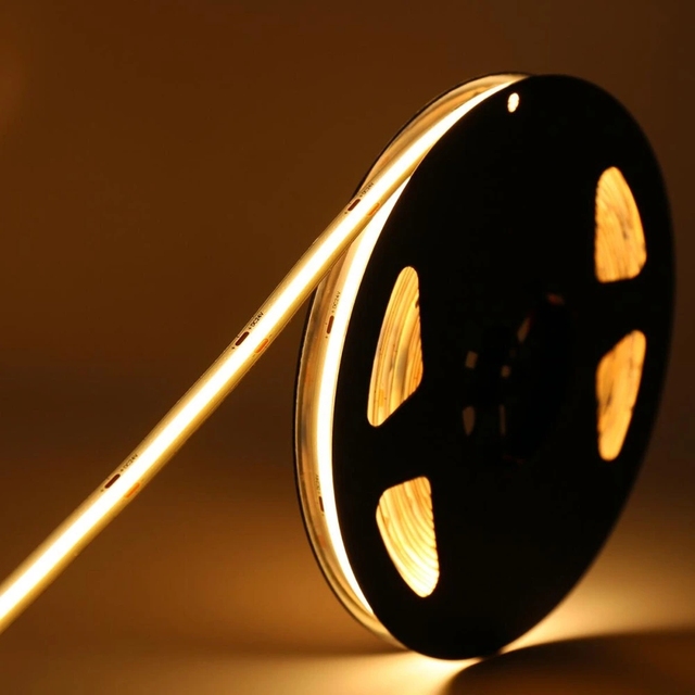5m Cob LED Strip Light 480leds Flex Flexible TV Backlight 12V 24V Warm White Manufacturer LED Light Strip