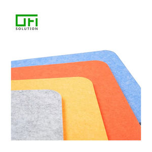 Panneaux acoustiques insonorisants en PET, panneau acoustique noir, panneau en polyester, prix d'usine, haute densité 12 mm - Product Image 2