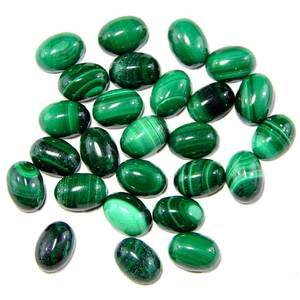 Haute qualité en vrac Malachite pierre précieuse forme ovale poli Cabochon naturel bonne qualité prix de gros pour la fabrication de bijoux - Product Image 2
