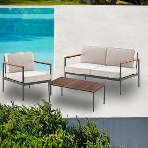 High End Patio <b>Sofa</b> Aluminium <b>Garden</b> <b>Sofas</b> Furniture Modern Outdoor Aluminum One-Seat <b>Sofa</b> - Product Image 5