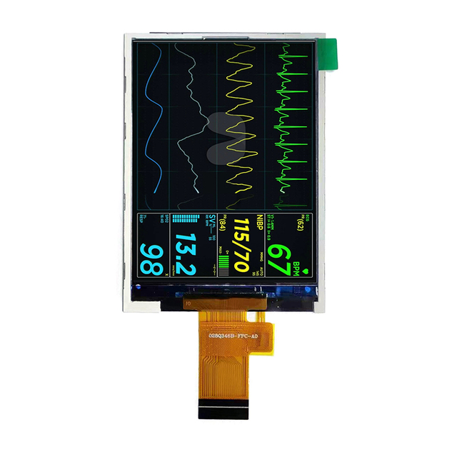 2.8 Inch TFT LCD Module **240x320 Resolution ILI9341 Driver MCU/SPI Interface** Industrial Grade Display