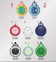 Montre mécanique à remontage manuel en biocéramique édition limitée avec affichage dynamique des engrenages rotatifs, 8 couleurs estivales, sortie d'usine