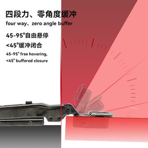 קנגסין נירוסטה מכונף ארון ארון מעוטר שרשרת ארבע כוח אפס זווית חיץ פתוח לחץ הידראולי - Product Image 3