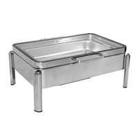 Ensembles de chauffe-plats de luxe professionnels 9L, taille standard, empilables, en acier inoxydable 201, avec contrôle de température