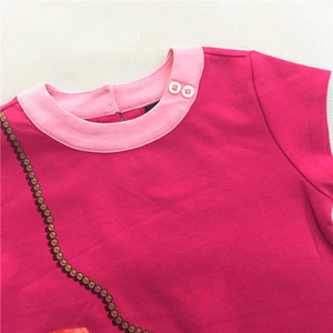 Vestidos de Verano al por Mayor para Niñas, de Manga Corta, Cuello Redondo, de Algodón, de Marca, en Lotes - Product Image 2