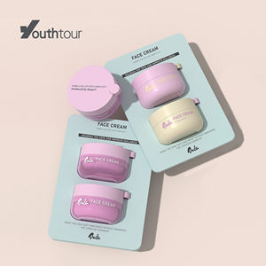 CP 新款设计化妆品空罐，适用于眼霜、面霜和身体乳，12g-150g，定制容器，带勺子（PETG） - Product Image 1