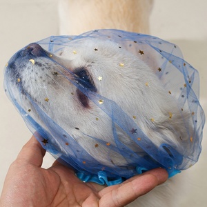<span class=keywords><strong>Bozal</strong></span> de malla transpirable sólido Star Shower Cap para perros pequeños y medianos - Evita la ingestión accidental y el lamido - Lavable a mano - Product Image 3