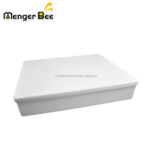 Alimentador de Abejas Cuadrado de Plástico Blanco Langstroth de 6 Litros, Nuevo Modelo Menger Bee BF-10 - Product Image 6