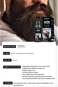 แชมพูย้อมสีผมและเคราสำหรับ<span class=keywords><strong>ผู้ชาย</strong></span>ขนาด200มล. แชมพูเปลี่ยนสี<span class=keywords><strong>ผม</strong></span>ถาวรปราศจากแอมโมเนียพร้อมตัวอย่างฟรี - Product Image 5