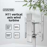 Éolienne H11 Autre Marque 2/3/5/10 kW Fabriquée en Chine Design Esthétique Optimisé Démarrage à Vent Léger Sortie 96V/120V/220V