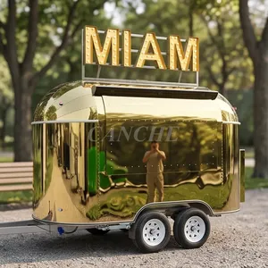 Chariot de restauration mobile personnalisé pour hot-dogs et tacos, populaire en Europe, idéal pour l'extérieur - Product Image 1