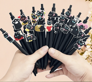 Stylo à bille Black Cat, un incontournable <span class=keywords><strong>pour</strong></span> les amoureux des chats. Idée cadeau créative, indispensable au bureau, papeterie amusante - Product Image 3