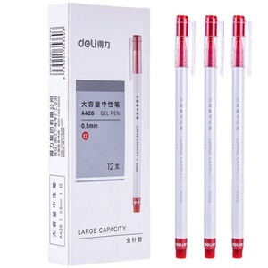 Stylo gel Deli A426 0,5 mm, pointe fine, encre noire, grande capacité, pour étudiants et bureau - Product Image 5