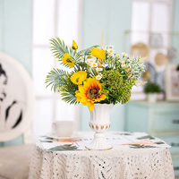 Vases élégants pour centres de table de mariage, décoration de fête, vase trompette haut, porte-fleurs pour cérémonie d'anniversaire