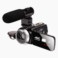 Câmera digital 4k 48mp 3.0 ''lcd hd, wifi, visão noturna, com cartão sd hcsd