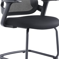 Chaise de bureau ergonomique JOHOOFURNITURE avec base cantilever, fabrication chinoise, idéale pour salle de conférence, coussin épais et confortable