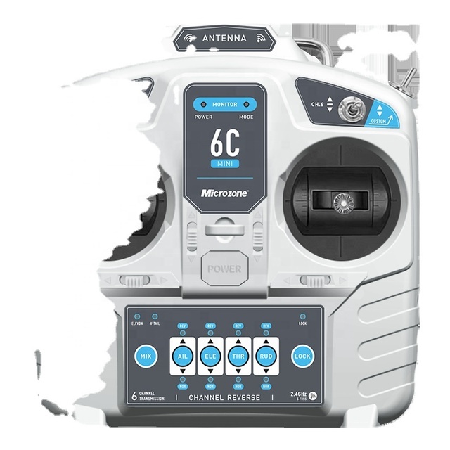 MicroZone MC6C Mini V2 2.4G 6CH Controller Transmitter with Receiver Radio System for RC Airplane Drone Multirotor Helicopter