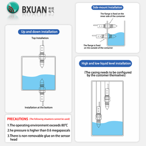 Bxuan Giao Hàng Nhanh Bốn Dây Đầu Ra Npn Không Có + NC Cảm Biến Điện Dung Khoảng Cách Phát Hiện 6Mm Mức Chất Lỏng Cảm Biến - Product Image 5