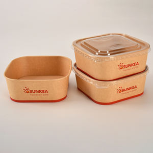 Bol à salade en papier empilable, personnalisé, imprimé, de qualité alimentaire, écologique, jetable, résistant aux fuites, avec doublure en PE durable, pour les collations - Product Image 5