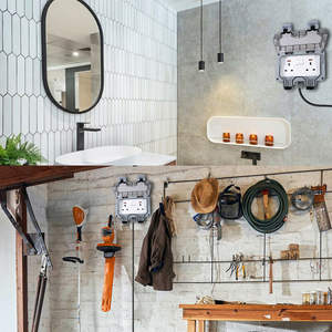 <span class=keywords><strong>Prise</strong></span> murale étanche simple/double pour interrupteur britannique, boîtier de protection pour interrupteurs extérieurs britanniques, <span class=keywords><strong>prise</strong></span> murale étanche 86 - Product Image 6