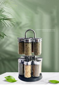 Ensemble de bouteilles et boîtes à épices rotatives à double couche BB045 pour cuisine, vente en gros - Product Image 4