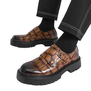 Zapatos de Vestir para Hombre, Diseño 3072, Punta Redonda, Antideslizantes, Resistentes, Talla Grande, Suela Gruesa, de PU, para Oficina y Trabajo, Verano - Product Image 1