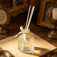 Diffuseur de parfum en verre de luxe, livraison rapide, haut de gamme, 50 ml, écologique, parfum d'ambiance pour la maison, aromathérapie