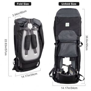 Porte-bébé enfant gratuit pour usage extérieur, sac à dos pour bébé avec certificat EN13209, pour femmes et hommes - Product Image 1