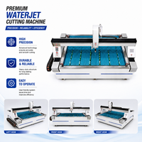 Machine de découpe à jet d'eau CNC intelligente Qianrui 380V à 5 axes haute vitesse et haute précision, tête de découpe métallique pour pierre, verre, marbre