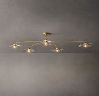 Plafonnier en forme de branche, plafonnier encastré, luminaire suspendu de style américain, luminaire encastré pour salon