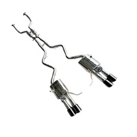 Échappement Catback Valvetronic pour BMW M3 E90 E92 E93 4.0L V8 2007-2013 en acier inoxydable avec deux résonateurs et embouts