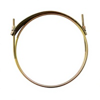 JINDONG Collier de serrage double fil en acier au carbone poli de 13 pouces pour tuyaux d'eau et de lutte contre l'incendie, robuste, OEM