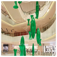 Grande sculpture d'art architectural sur mesure pour l'aménagement intérieur, statue métallique professionnelle pour hôtels de luxe et bureaux