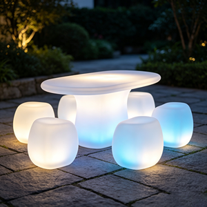 <span class=keywords><strong>Mesa</strong></span> de Bar <span class=keywords><strong>Decorativa</strong></span> de PE de Alto Brillo para Centro Comercial, Entrada, Stand de Promoción al Aire Libre - Product Image 6