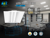 Plafonnier encastré 2x4, panneau LED 2x2, en stock entrepôt US, ETL DLC, luminaires de plafond modernes en forme de panier