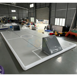 Gymnastique à course libre Piste d'air Parkour Tapis de culbutage en forme de croix Piste d'air gonflable Terrain de football gonflable - Product Image 4