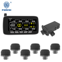 Système TPMS pour camions et autobus, compatible 2-46 roues avec capteurs à bande, pour pneus de bus, remorques et poids lourds