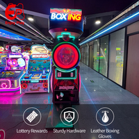Machine d'arcade de boxe commerciale 2-en-1 (punch et kick) avec structure en métal/acier pour bars et centres de divertissement familial