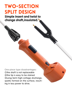 SYD Nuovo Spingitore Elettrico per Bestiame e Suini, Impermeabile, per la Spinta degli Animali, 84CM, Spina Standard Cinese 220V, Batteria 8.4V - Product Image 2