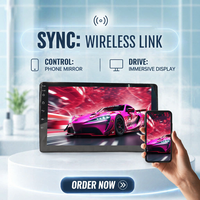 GPS Navigator Mobil Universal Android 7/9/10 Inch, Layar IPS Definisi Tinggi, Pemutar Layar Besar, Koneksi Nirkabel CarPlay
