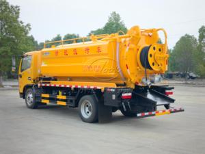 รถดูดท่อขนาด 10 ลูกบาศก์เมตร ยี่ห้อ Dongfeng มาตรฐานยูโร 3 ยูโร 4 ยูโร 5 พร้อมปั๊มสุญญากาศ Robuschi Hibon Cvs Samson สำหรับดูดตะกอนน้ำเสีย - Product Image 5